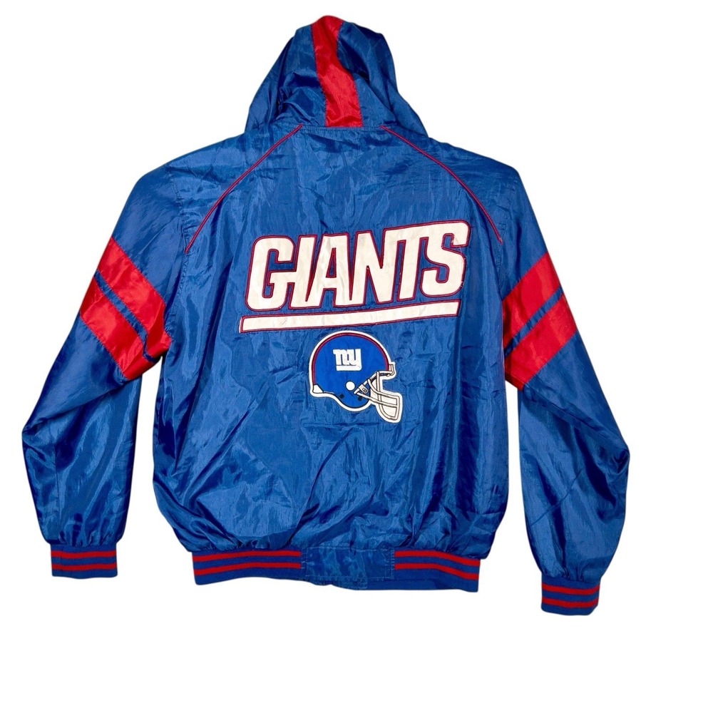 NFL NY Giants All Weather‎ Full Zip Lined Hooded Jacket Mens XL Football